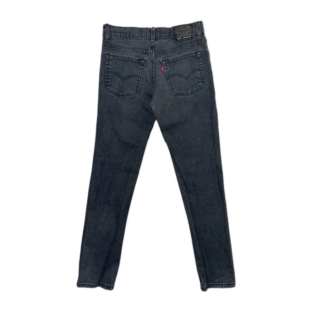 Levis 510 Boys Kids Size 29x29 18R‎ Stretch skinny Jeans black Denim Medium Wash